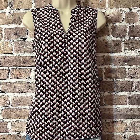 Tommy Hilfiger Sleeveless Nautical Blouse Shirt - Picture 4 of 5
